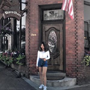 Croptop white jacket